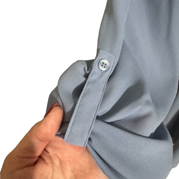 * ❤️LANE BRYANT DUSTY BLUE BLOUSE   26/28 plus - Picture 3 of 11